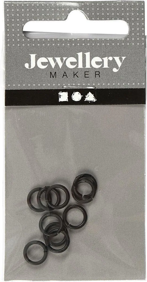 Creativ Company Creotime Ringen 50 Stuks - 7mm Zwart