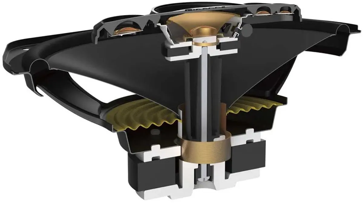 Pioneer TS-A6991F Autospeakers 700W - 2 Stuks - Zwart/Goud - afbeelding 6 van 6