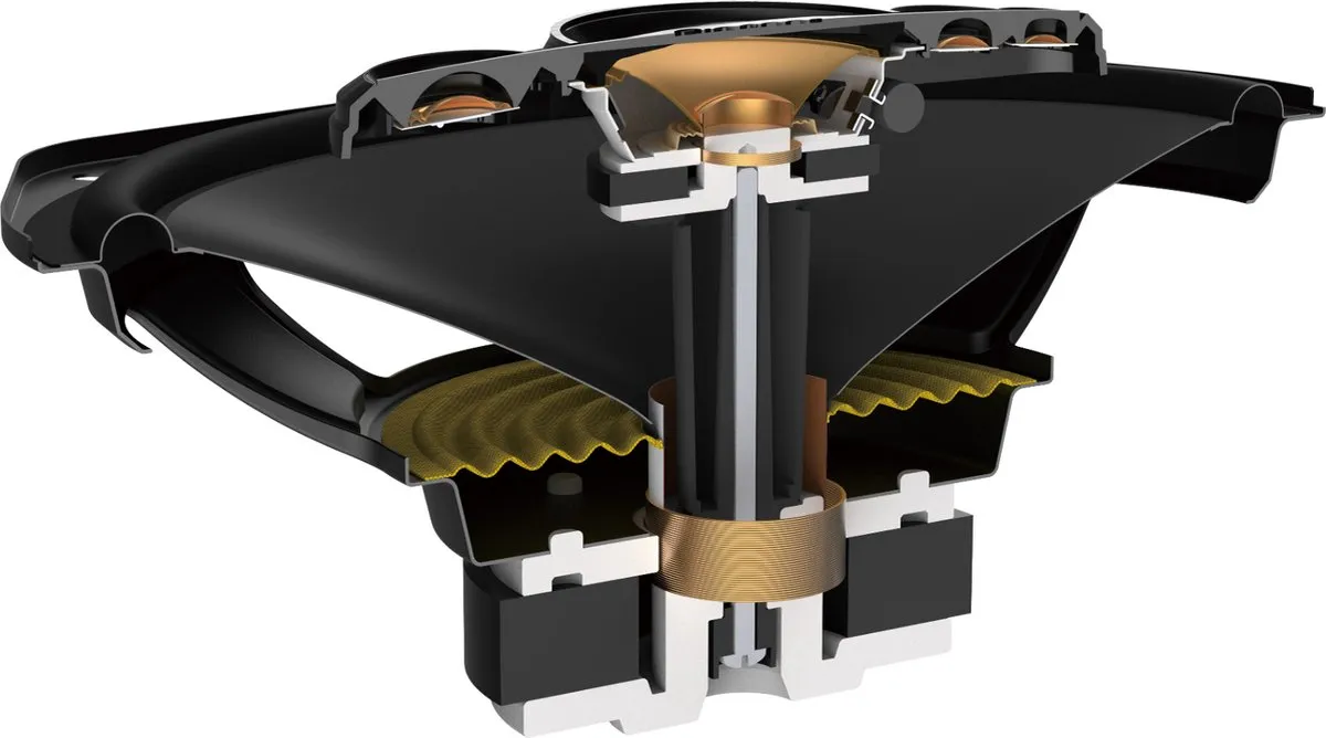 Pioneer TS-A6991F Autospeakers 700W - 2 Stuks - Zwart/Goud