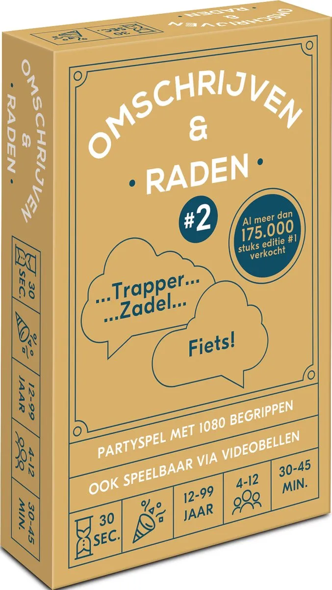 Omschrijven & Raden #2 Kaartspel - 1080 Begrippen - Pocketformaat