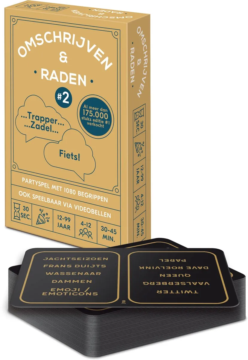 Omschrijven & Raden #2 Kaartspel - 1080 Begrippen - Pocketformaat