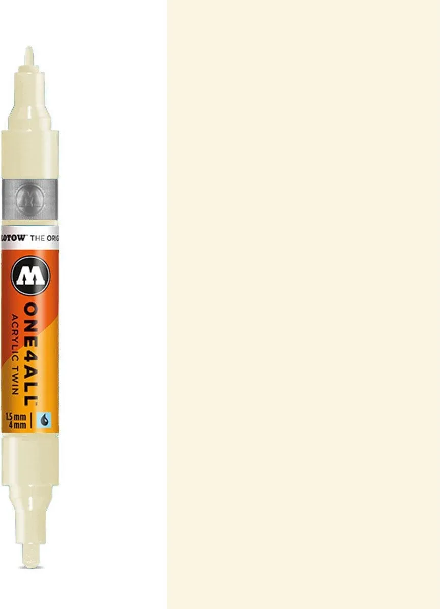 Molotow ONE4ALL Gebroken Witte Acrylic Twin Marker 1,5