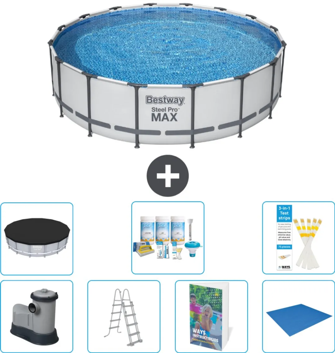 Bestway Steel Pro MAX Zwembad 488x122cm