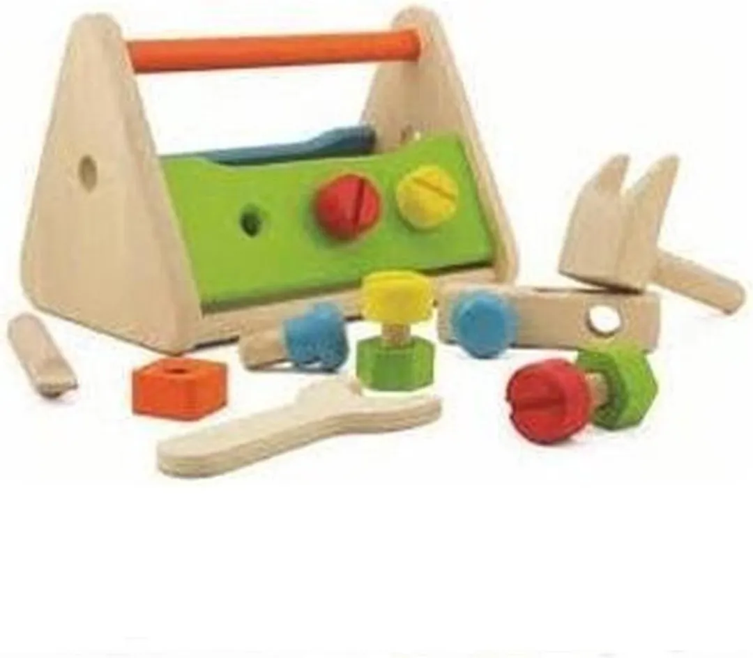 Pintoy Houten Gereedschapskist - Multicolor