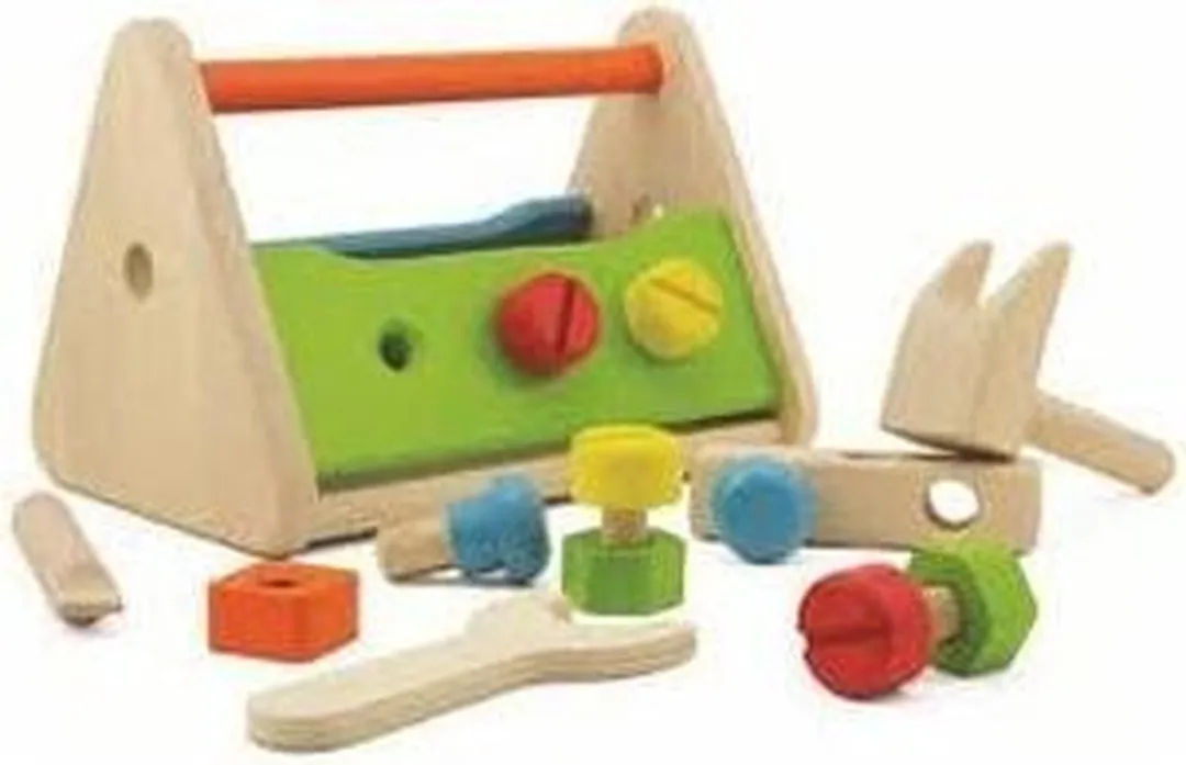 Pintoy Houten Gereedschapskist - Multicolor