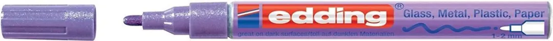 edding Glanslakmarker 751 Rond 1-2mm Paars-metallic