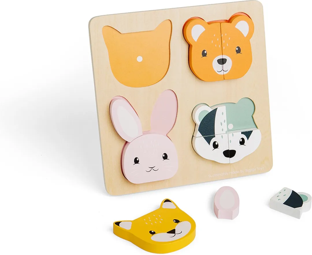 BIGJIGS Houten Dieren Puzzel 1000 Stuks