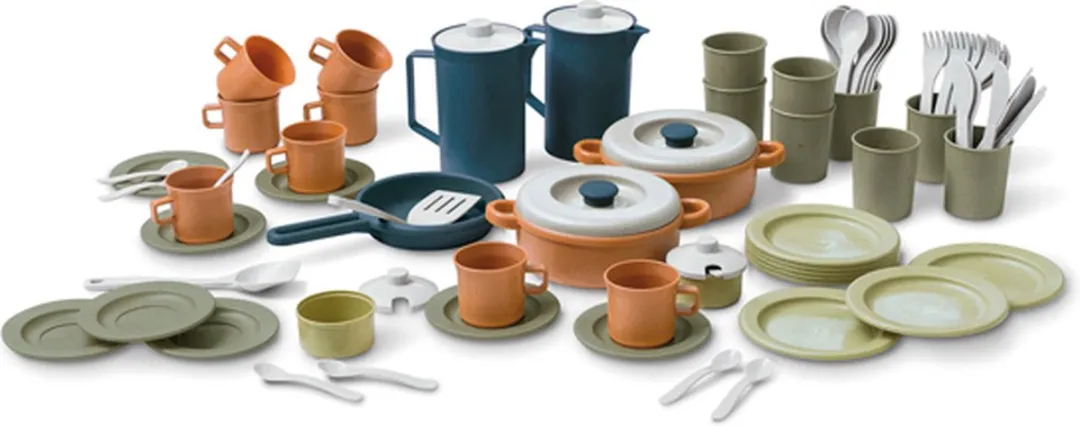 Eduplay Groene Eco Koffie- en Dining Set 79-delig
