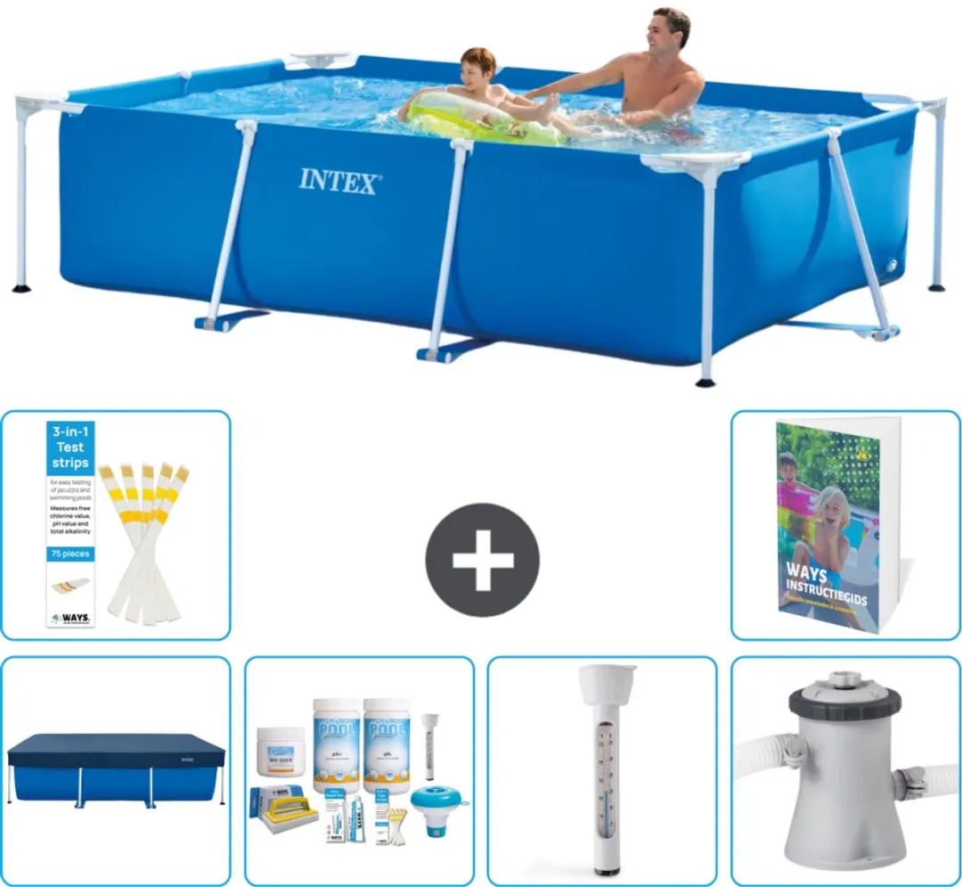 Intex Rechthoekig Frame Zwembad 260x160cm