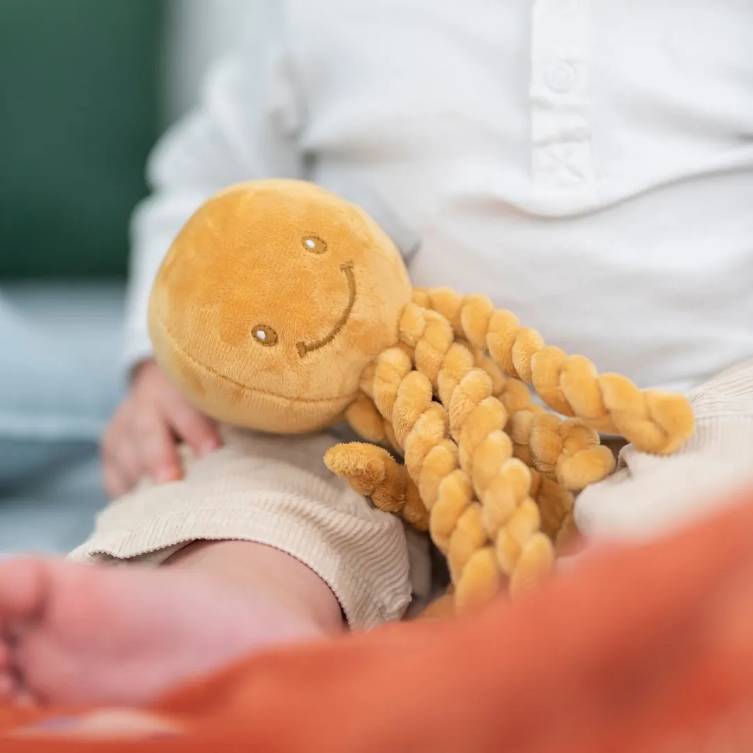 Nattou Octopus Lapidou Knuffel 23cm - Oker