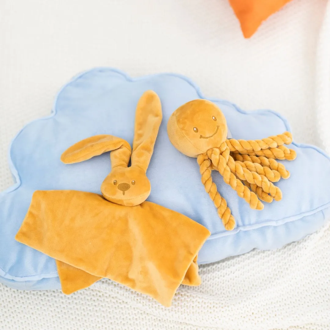 Nattou Octopus Lapidou Knuffel 23cm - Oker