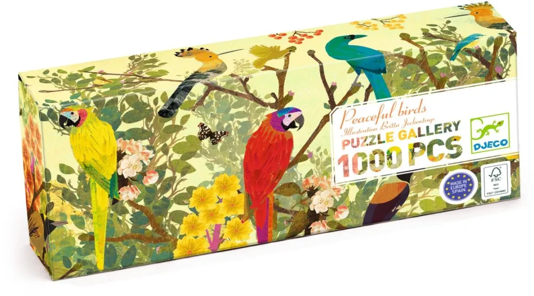 Djeco Peaceful Birds Puzzel 1000 Stuks