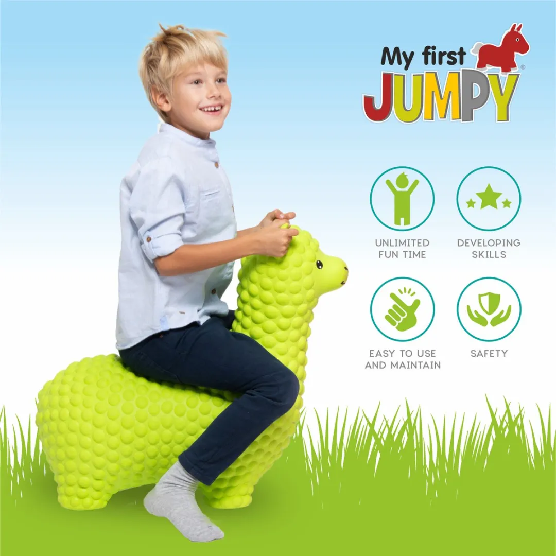 JUMPY Alpaca skippy - Speelgoed skippybal voor kinderen - 12 maanden+ - 100 kg