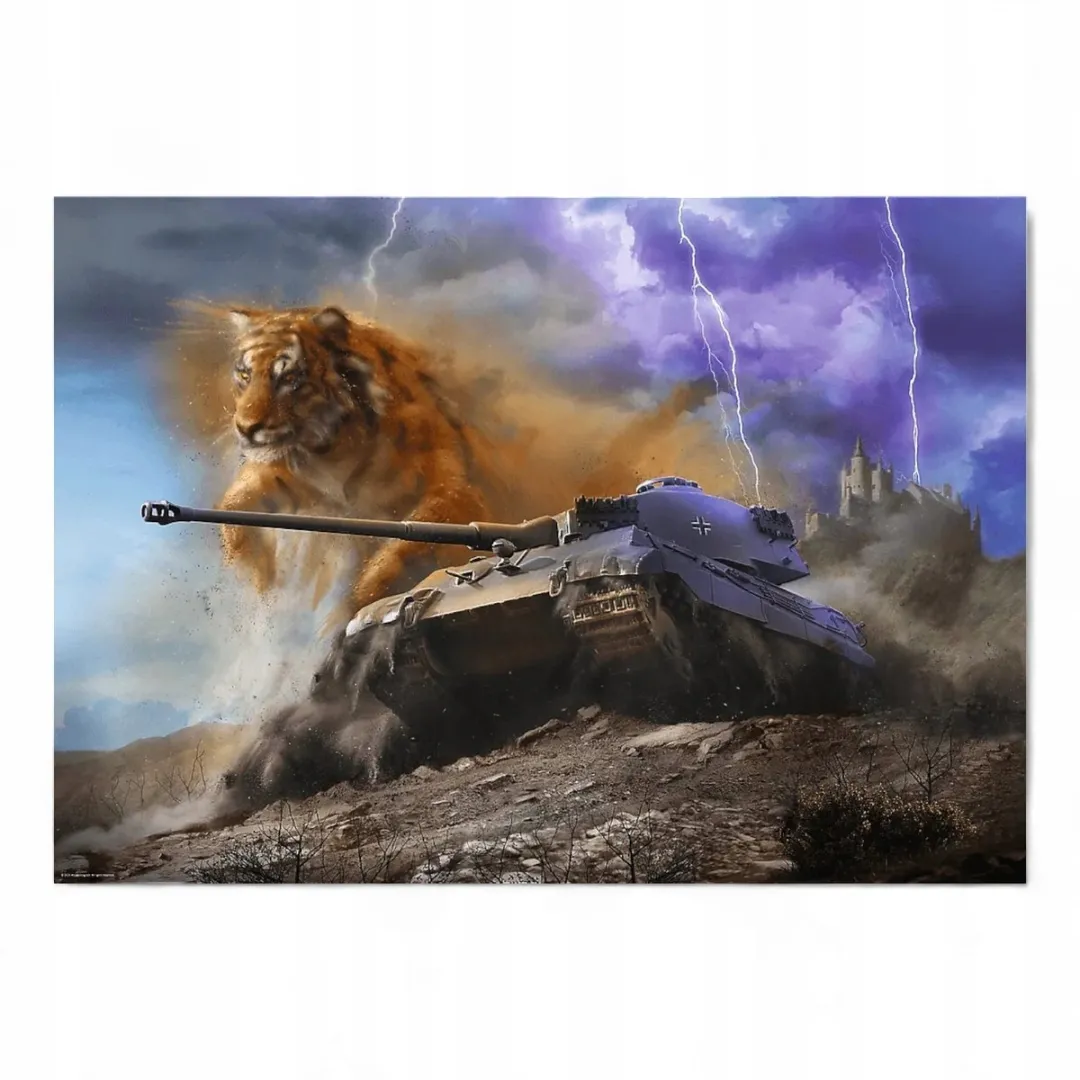 Trefl Puzzel World of Tanks Tygrys II 1000 Stuks - Multi