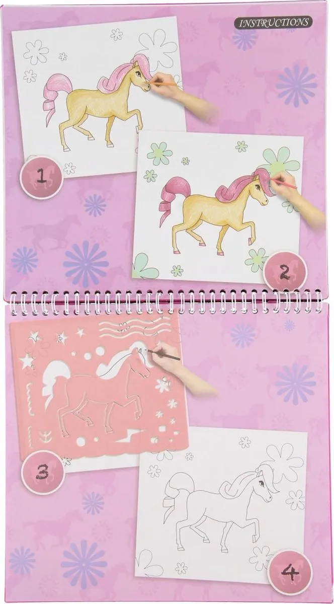 Toi-Toys Design Je Eigen Pony Schetsboek - Multicolor