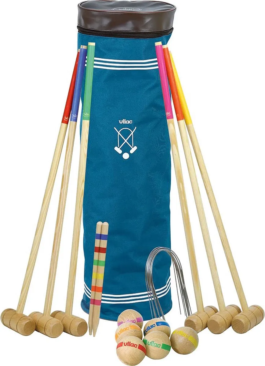 Vilac Croquet Senior 6 Spelers - Multicolor