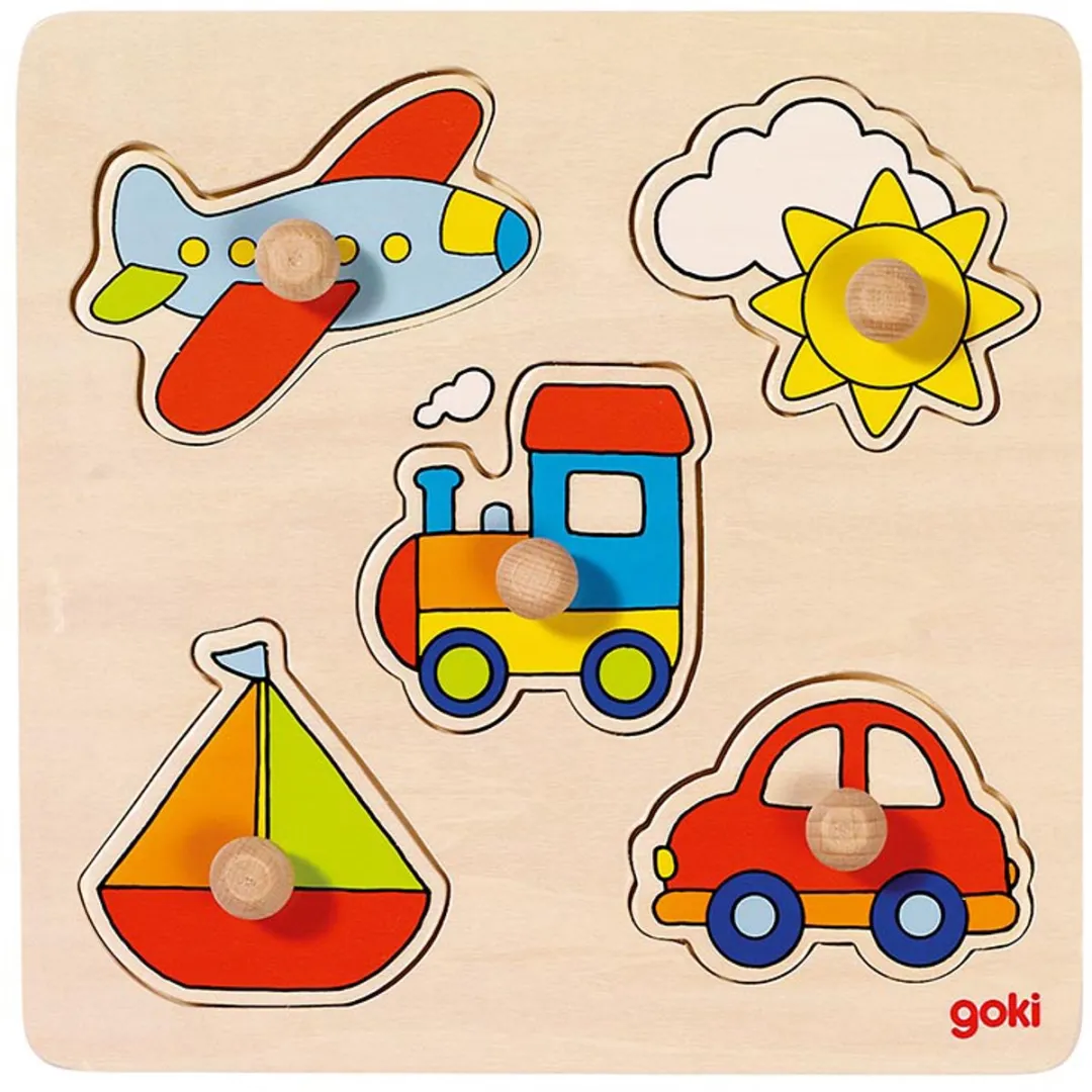 Goki My Journey Lift-Out Puzzle 5 Stuks - Multicolor