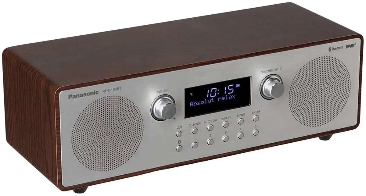 Panasonic RF-D100BT Draadloze Radio - 10W - Grijs