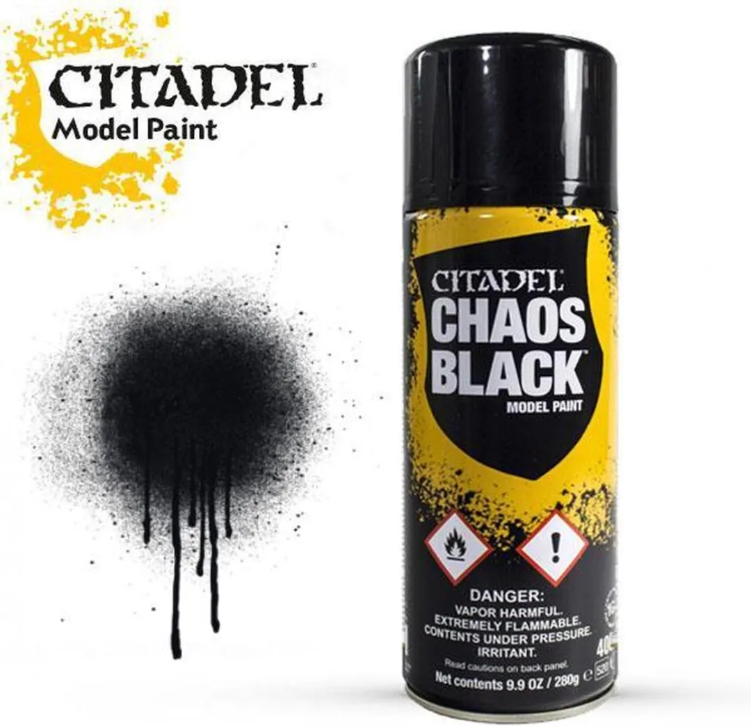 Citadel Spray Chaos Black Spuitbus - Zwart