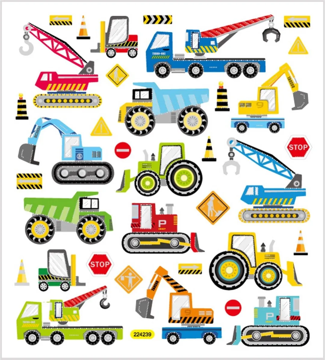 Creativ Company Voertuigen Bouwplaats Stickers