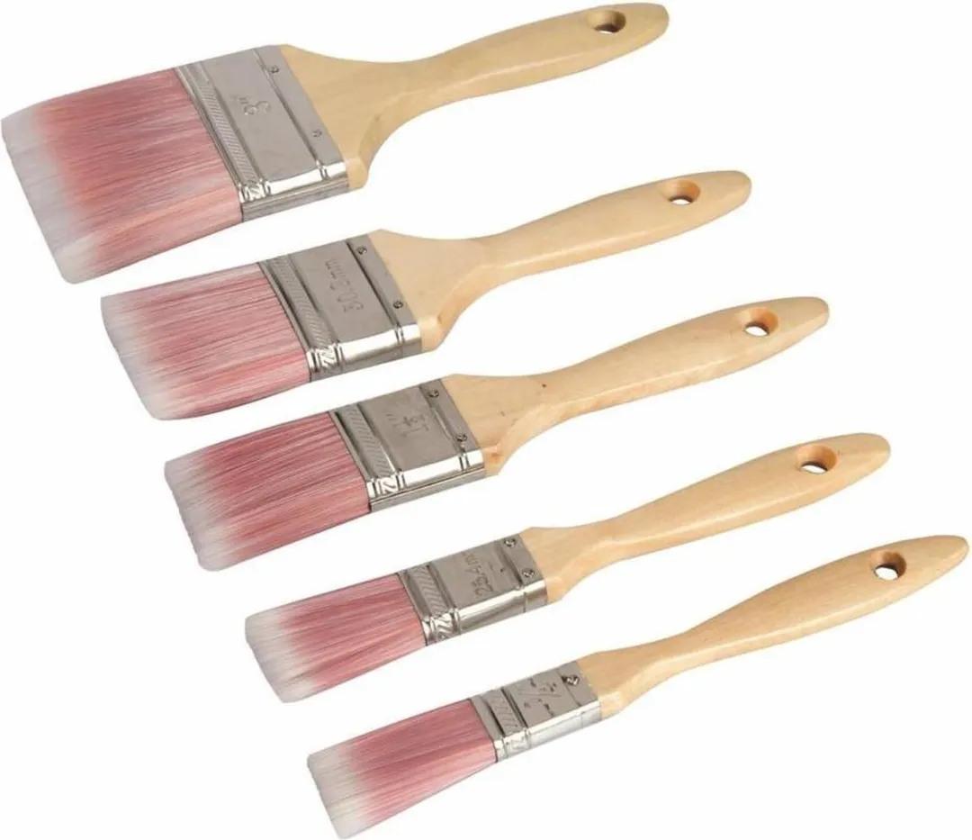 Silverline Synthetische Schilderskwasten Set 5-delig