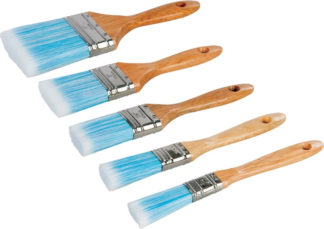 Silverline Synthetische Schilderskwasten Set 5-delig