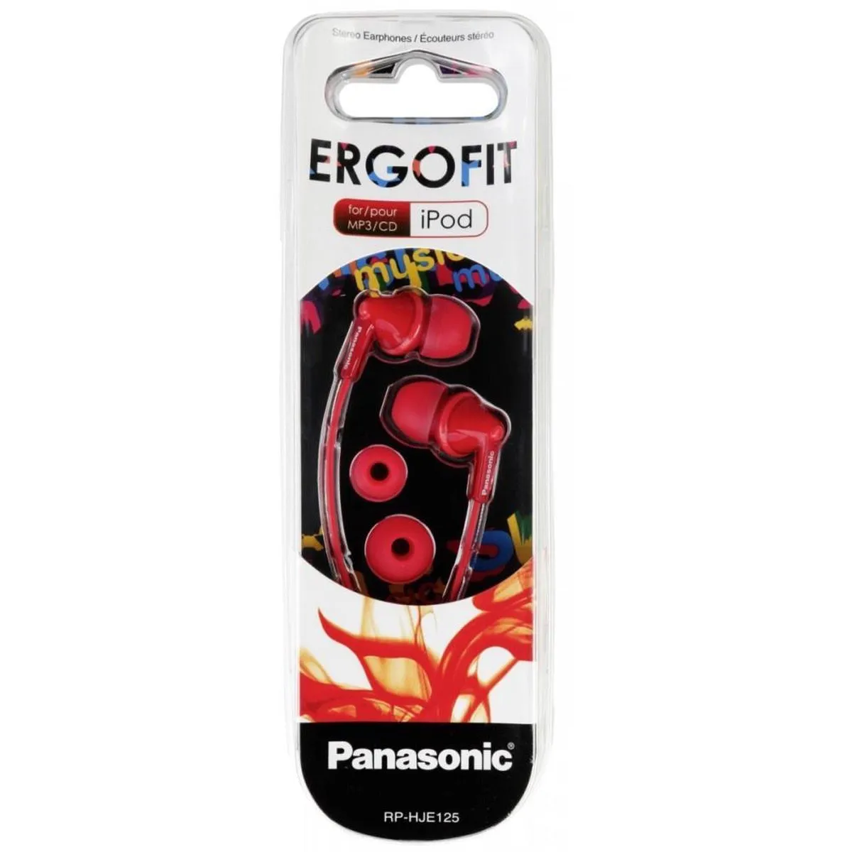 Panasonic RP-HJE125E In-ear Hoofdtelefoon - Rood