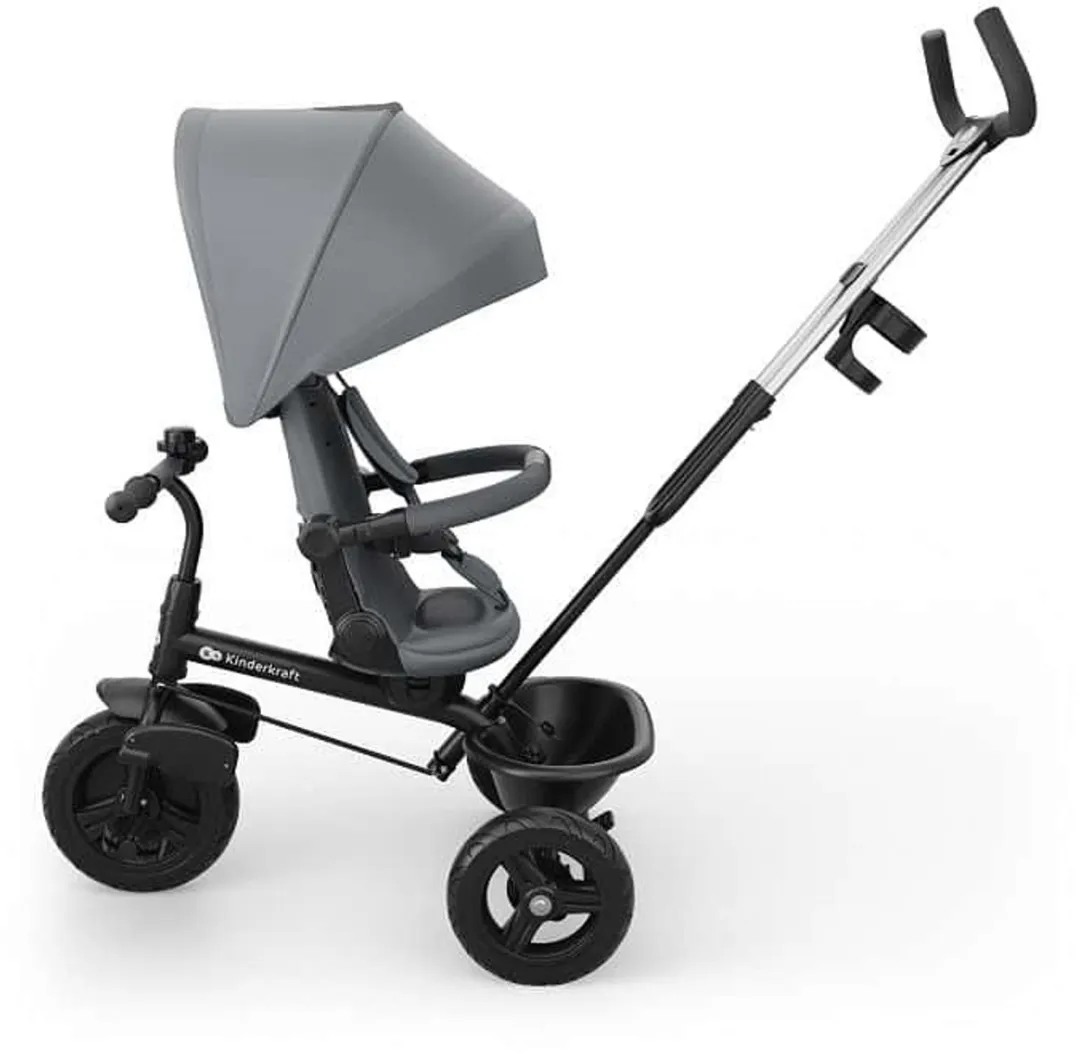 KinderKraft Aston 2 Plus Driewieler - Grijs