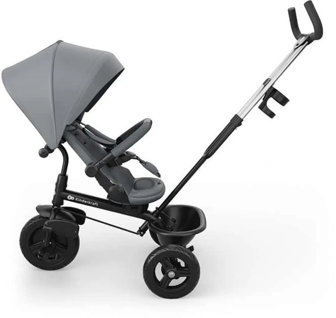 KinderKraft Aston 2 Plus Driewieler - Grijs - afbeelding 6 van 6