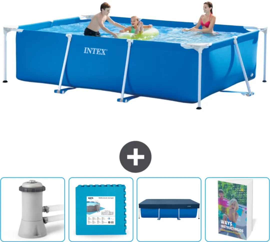 Intex Rechthoekig Frame Zwembad 300x200x75cm