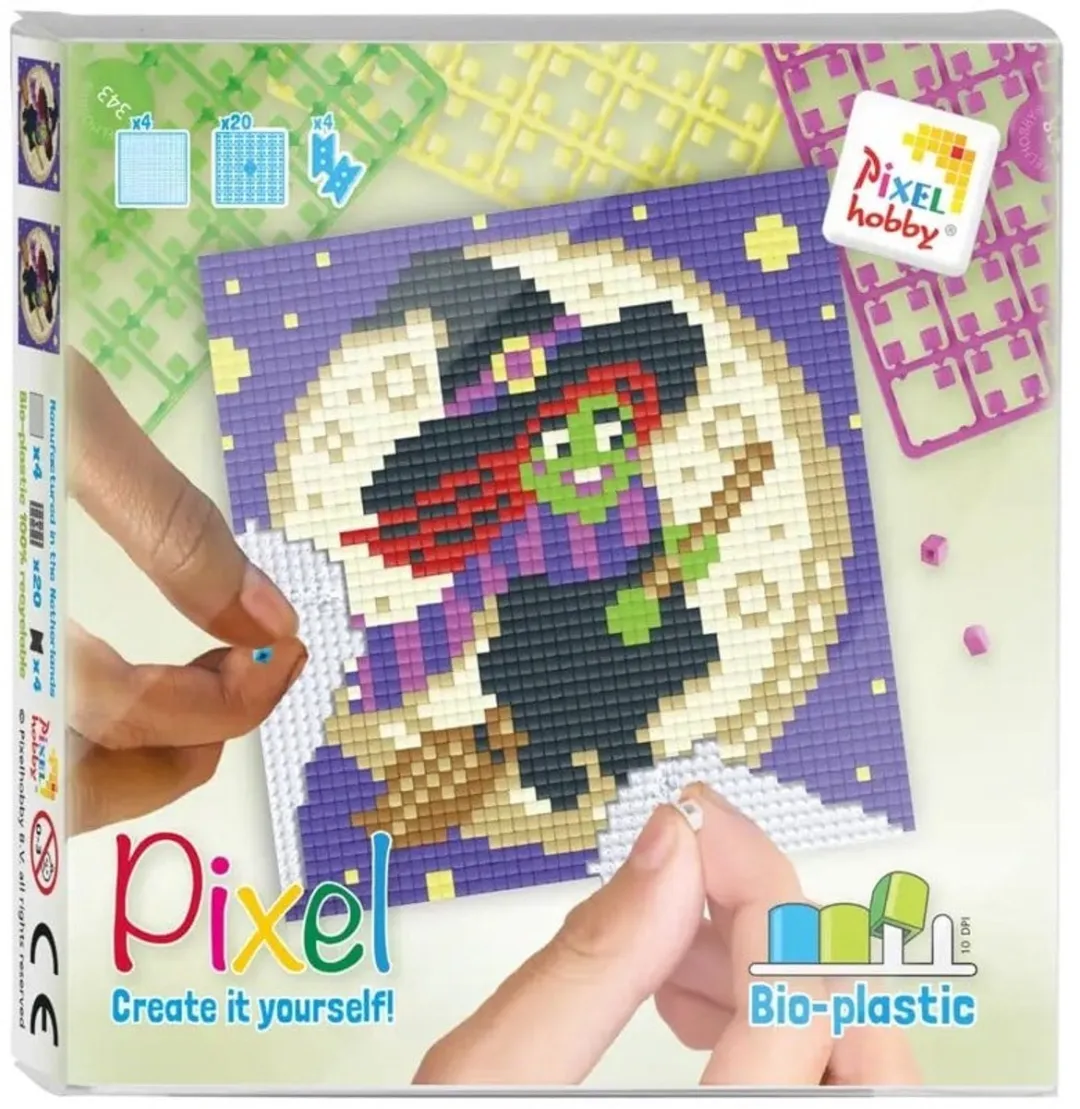 Pixelhobby Classic Halloween Heks 12x12cm