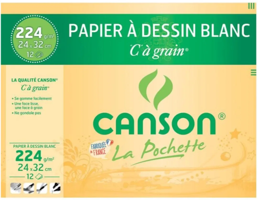 Canson C200027114 Kunstpapier 224g/m²