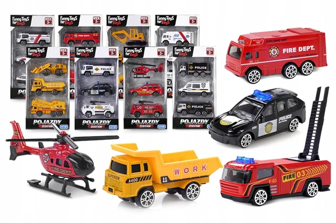 Set van 3 Stadsvoertuigen - Kleurrijk Speelgoed voor Kinderen