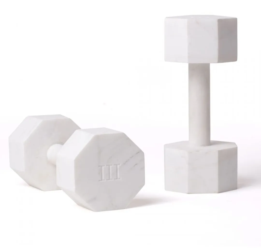 Seletti LVDIS Marmeren Dumbbell Set 3 kg