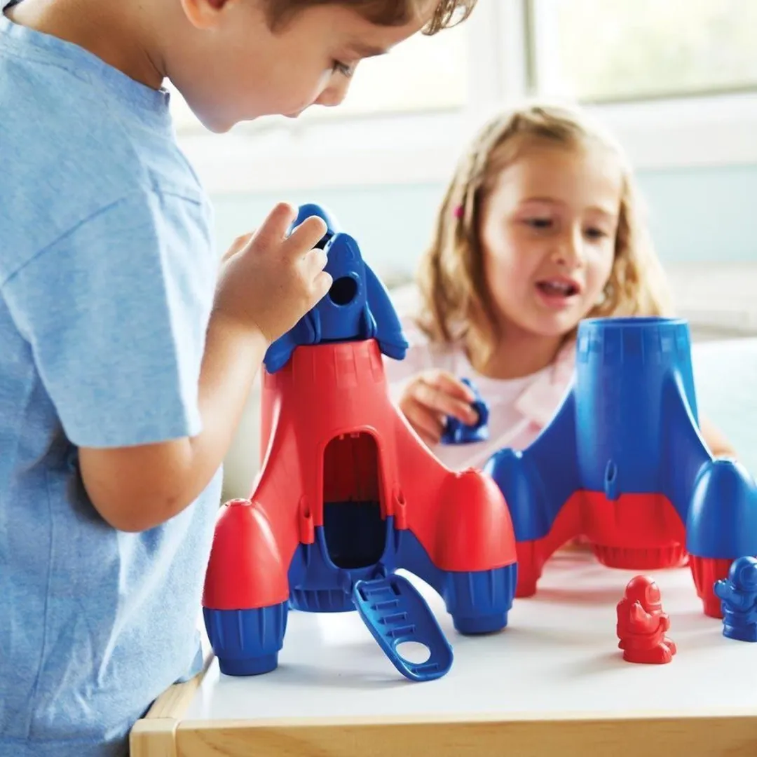 Speelgoed raket blauw - Green Toys