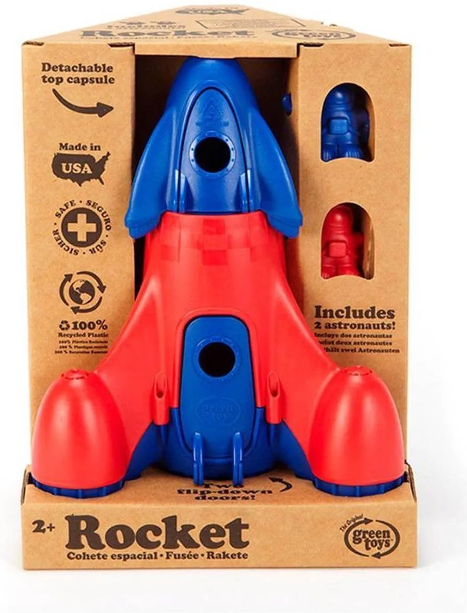 Speelgoed raket blauw - Green Toys