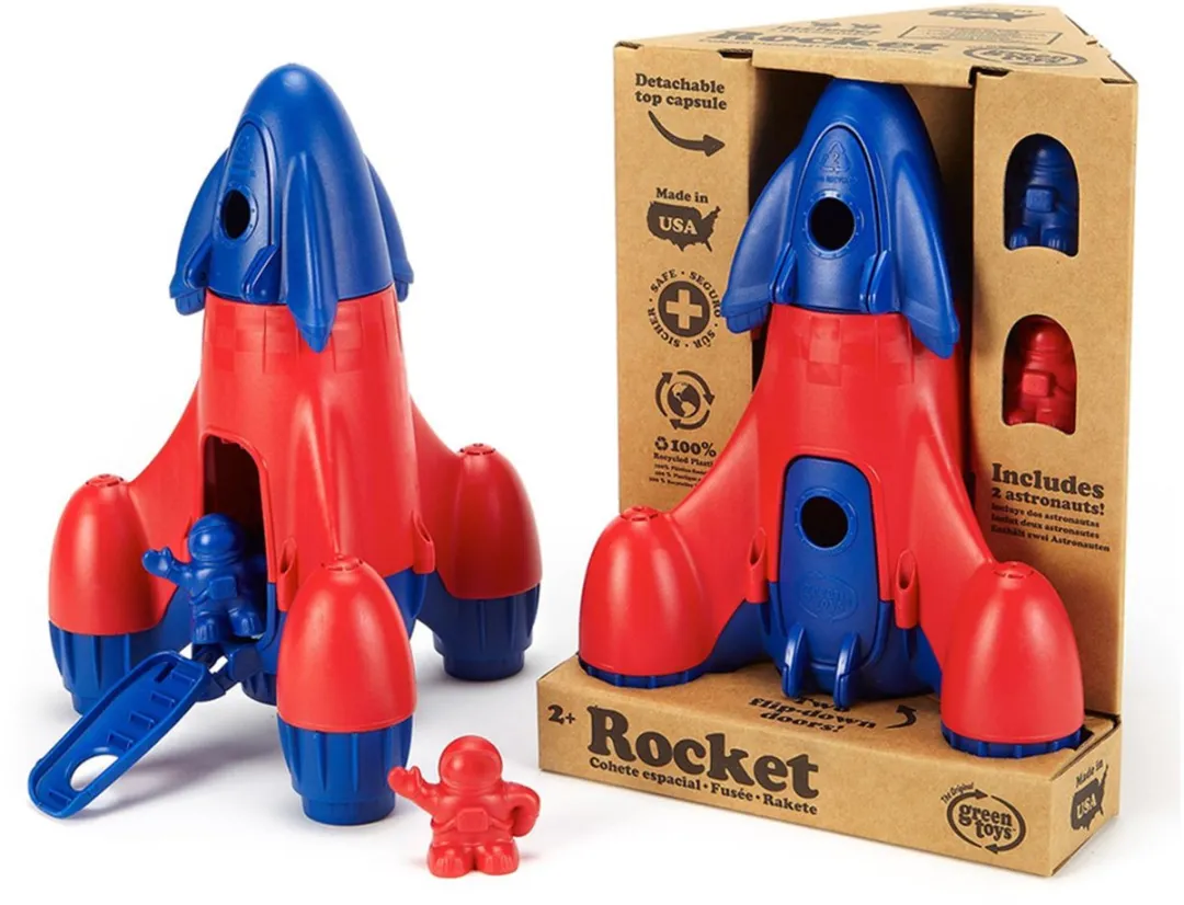 Speelgoed raket blauw - Green Toys