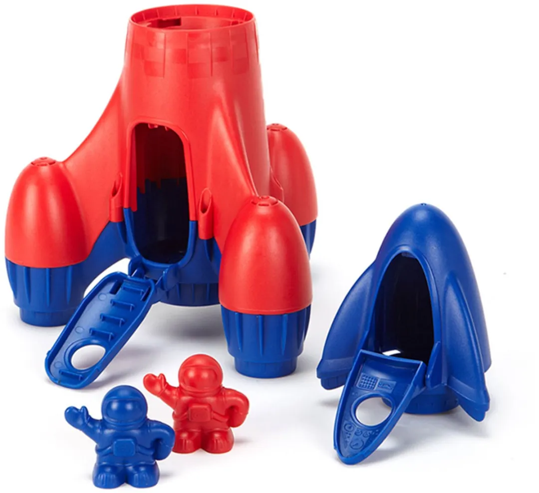 Speelgoed raket blauw - Green Toys