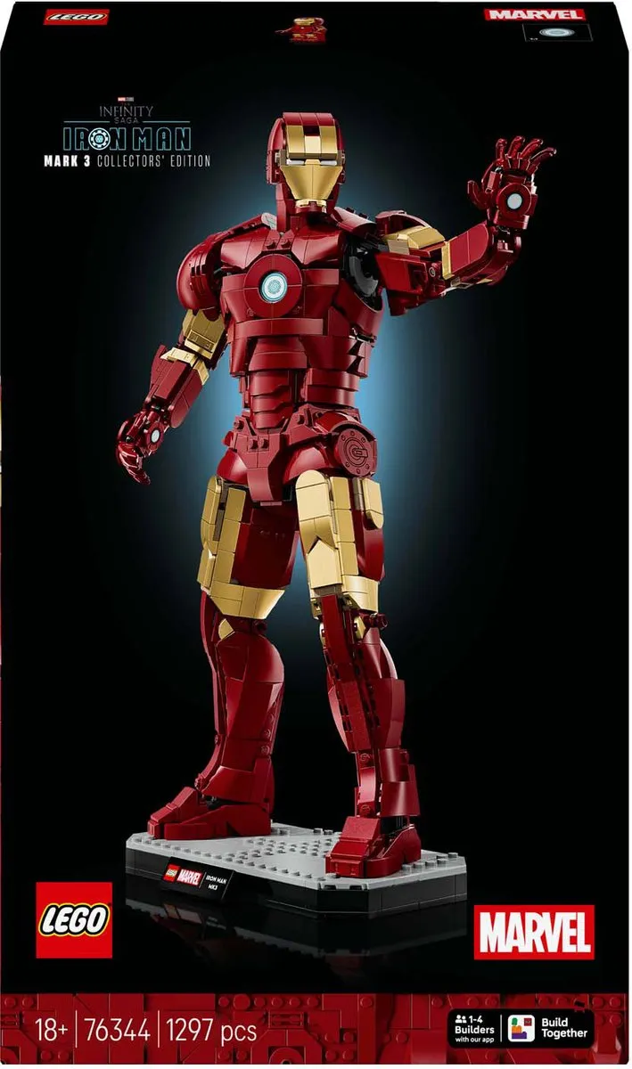 LEGO Marvel Iron Man Mark 3 76344 - 1297 Stukken - Multicolor