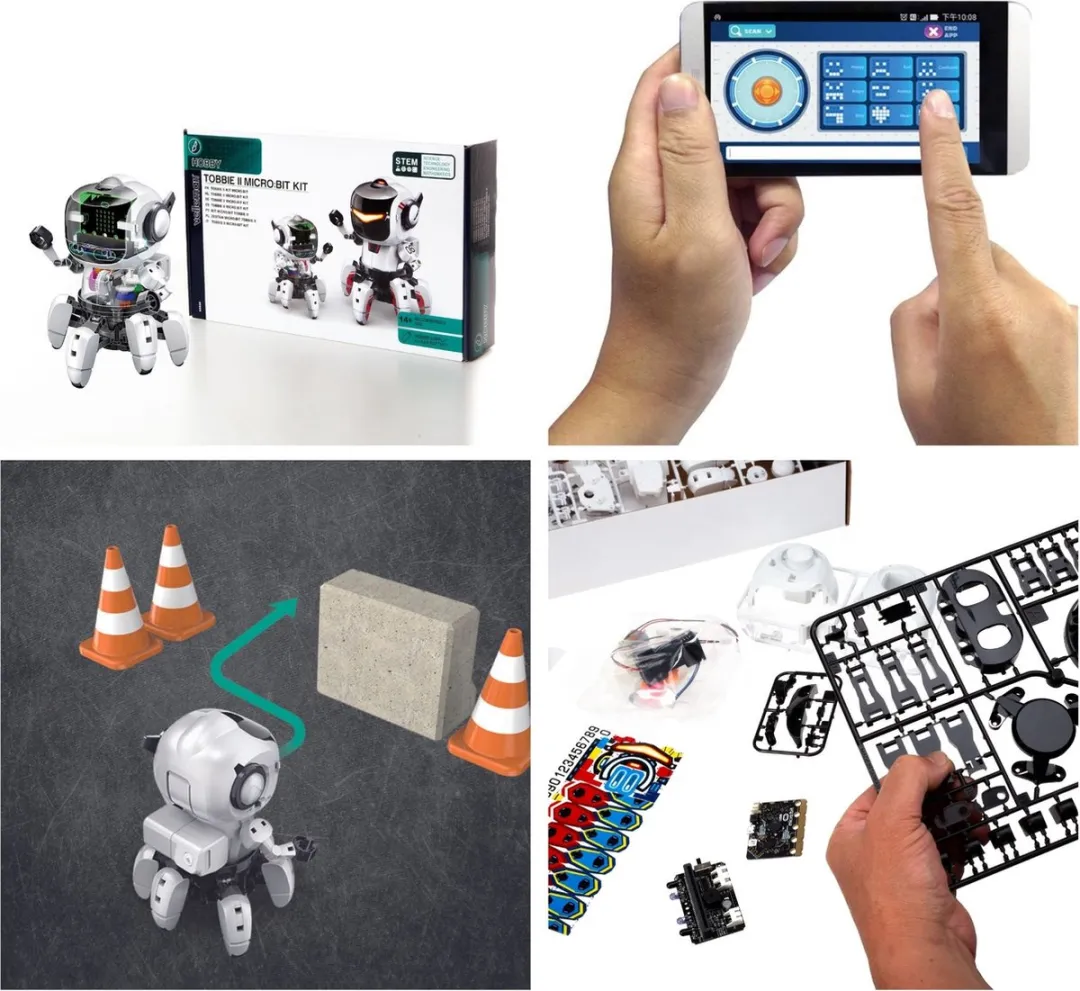 Velleman Tobbie II KSR20 Robot Bouwpakket - Micro:bit