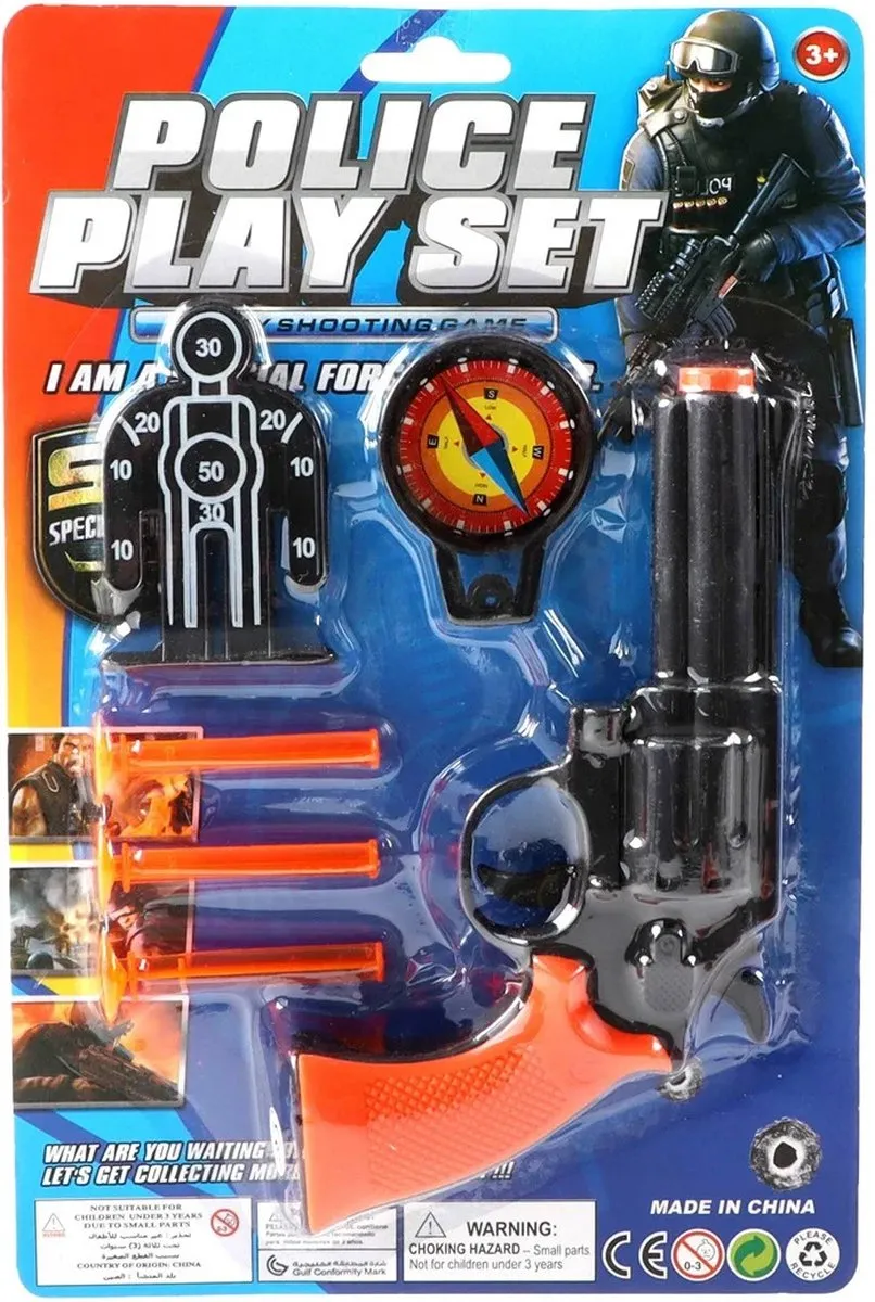 Jonotoys Politie pistool - Multi - 15 cm