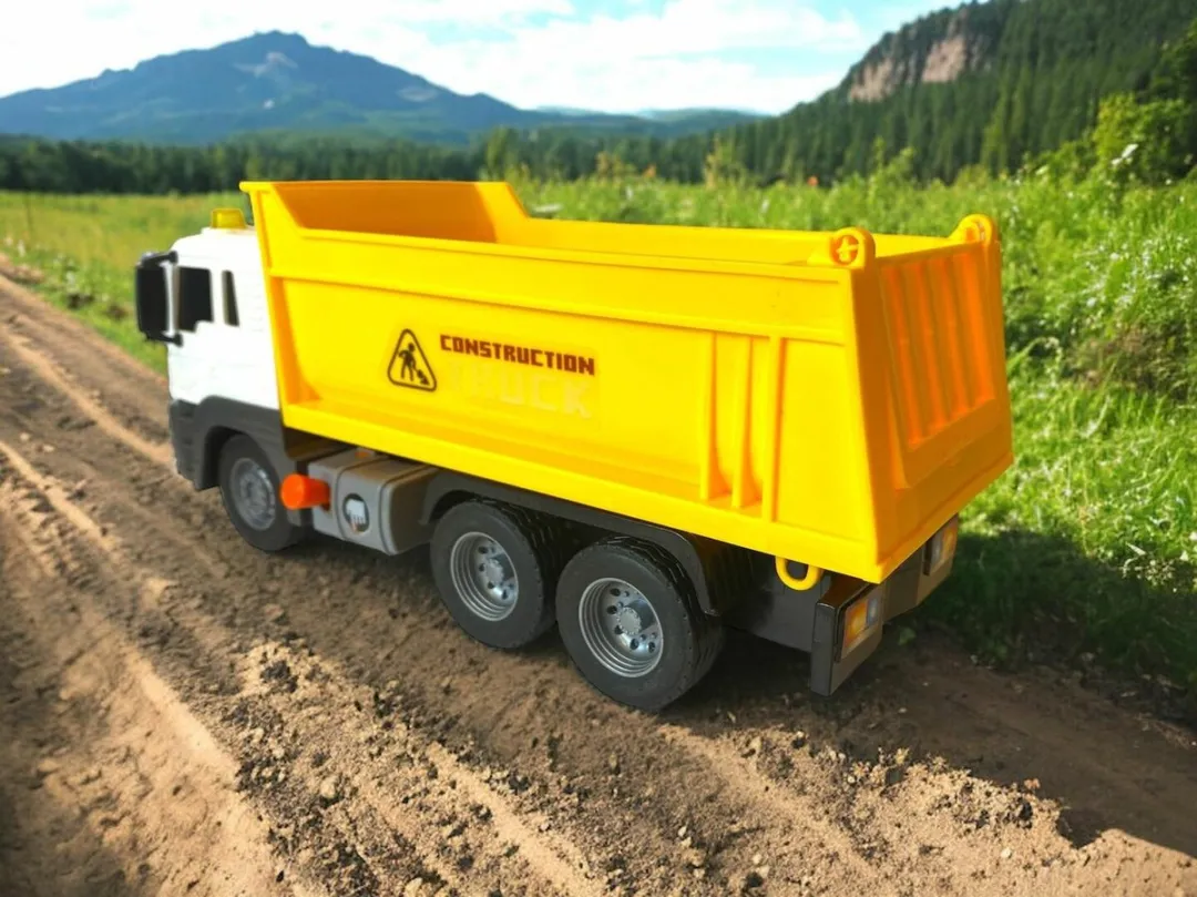 Dumper vrachtwagen - Frictie Dump Truck 24.5CM - met geluid - verstelbaar laadbak