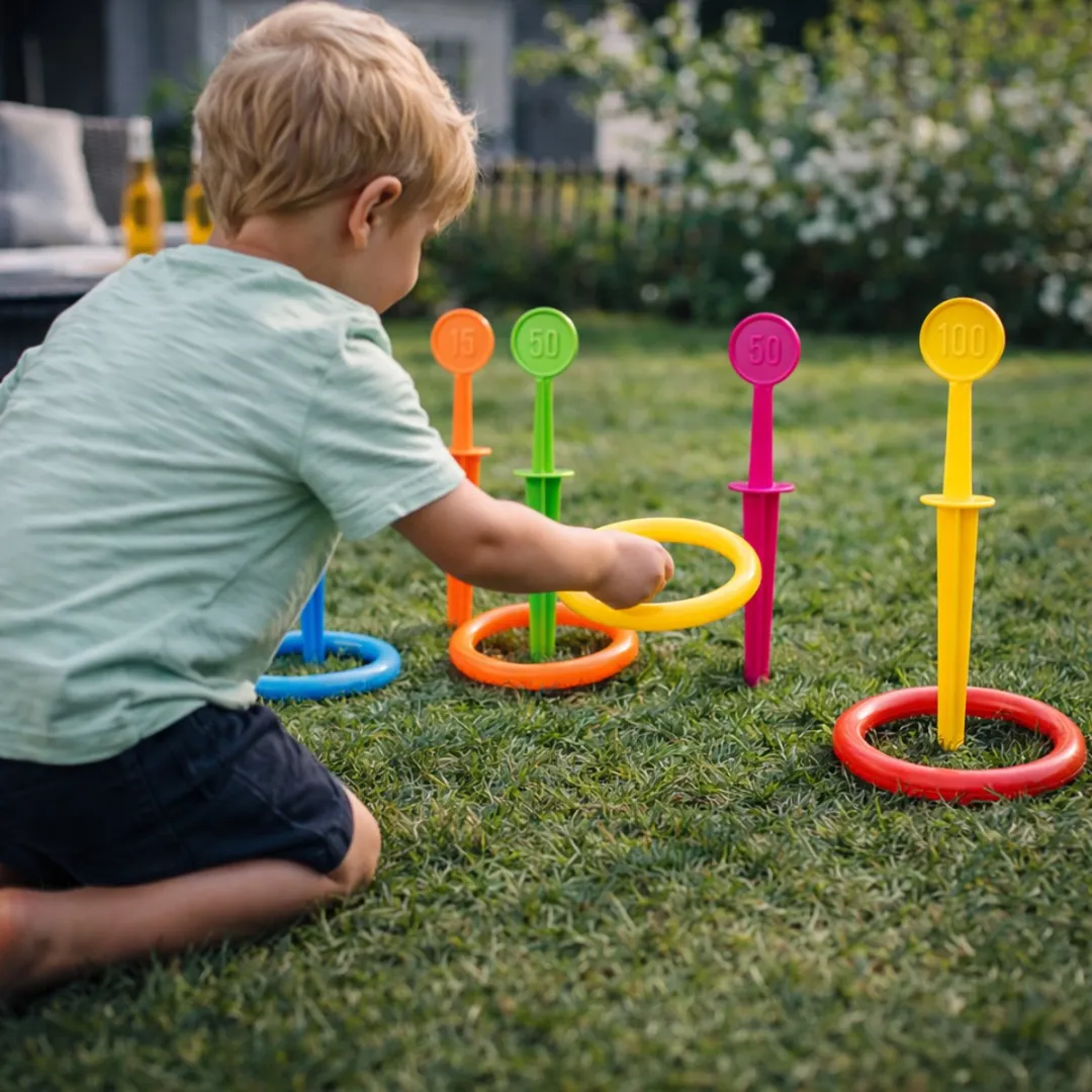 Eddy Toys Ring Gooien Spel 10-delig Meerkleurig