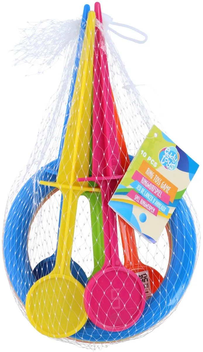 Eddy Toys Ring Gooien Spel 10-delig Meerkleurig