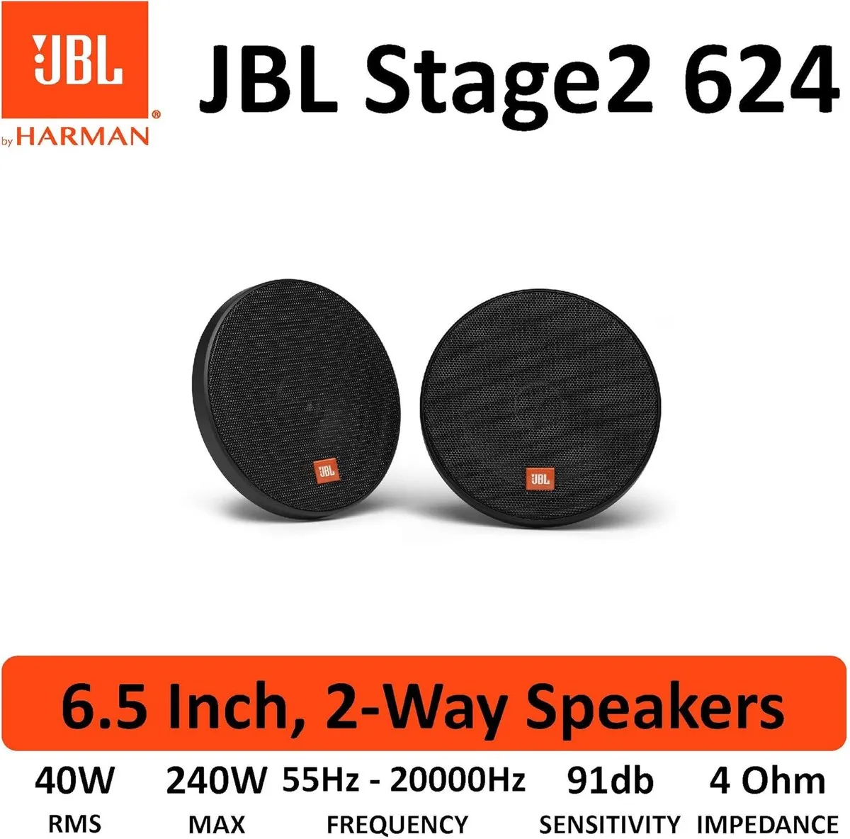 JBL Stage2 624 Autospeaker 240W - 2 Stuks
