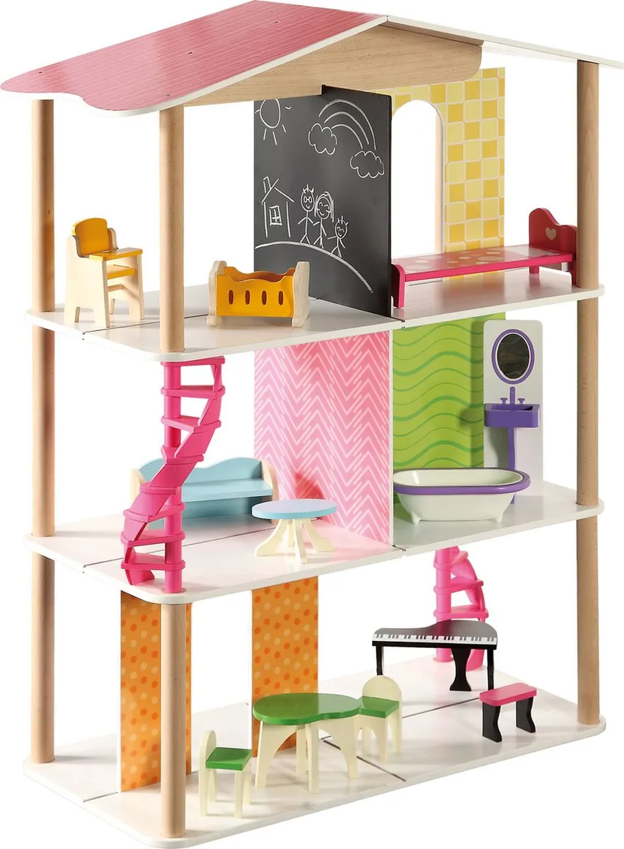 Small Foot Poppenhuis Charlotte Multicolor
