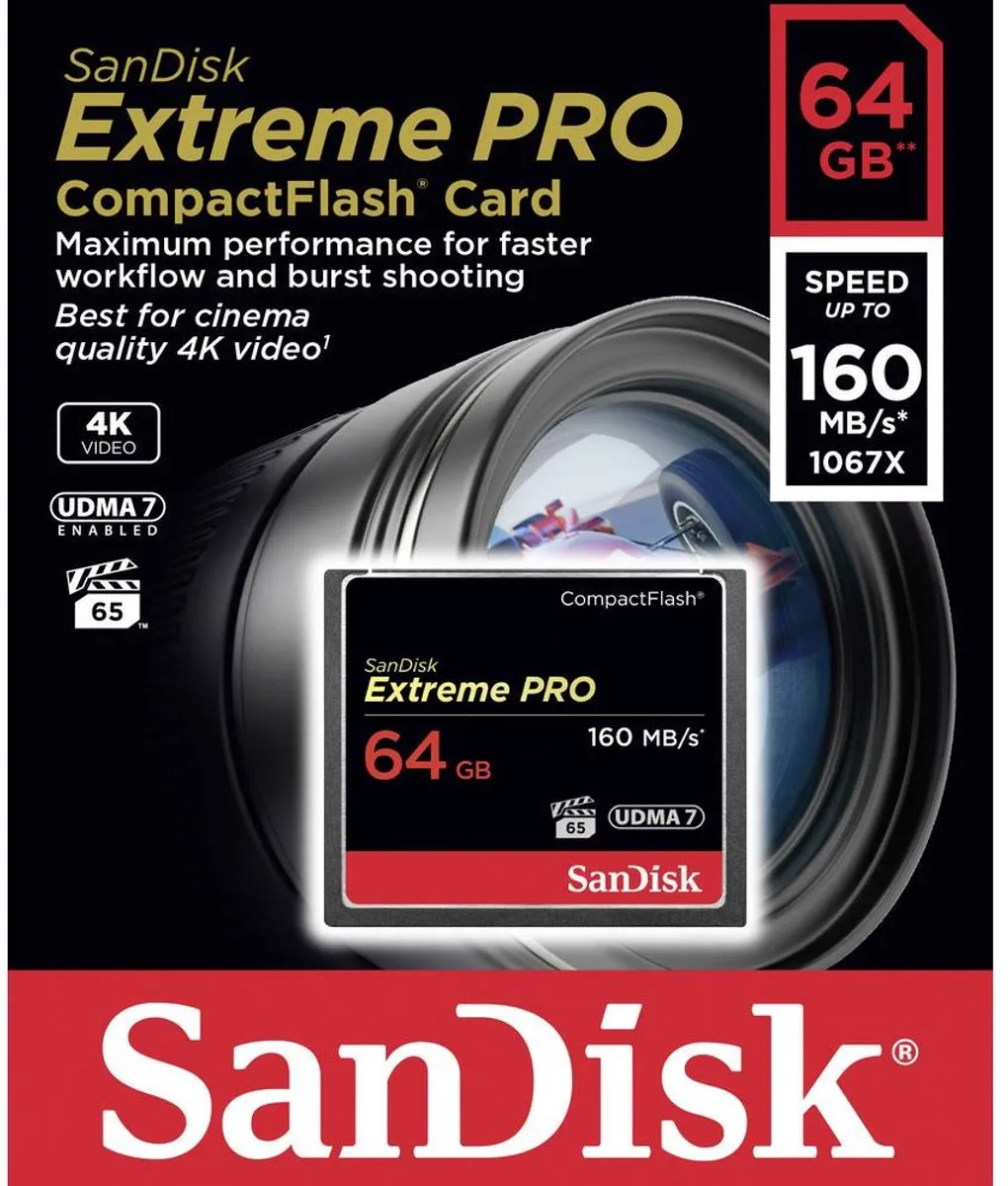 SanDisk Extreme PRO CompactFlash 64GB