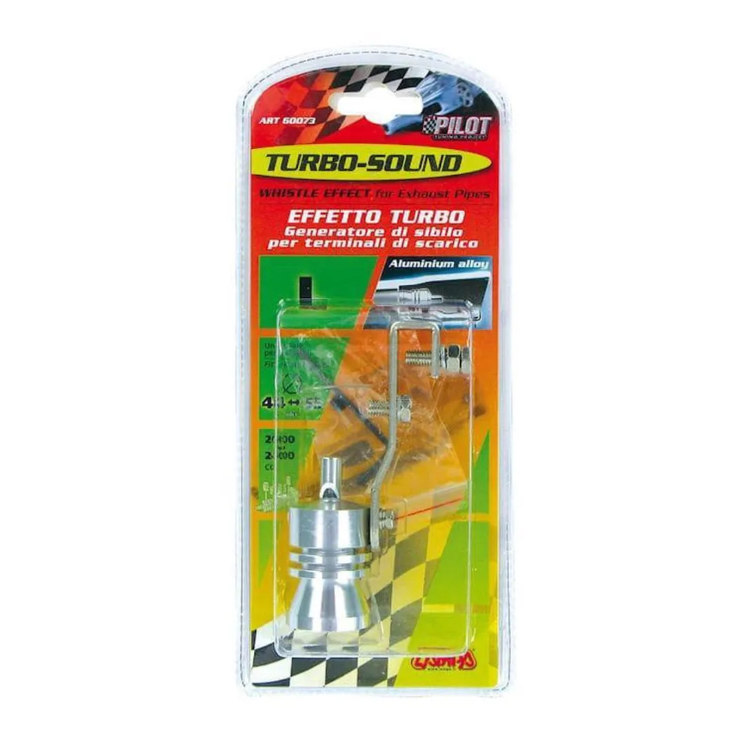 Lampa Turbo-Sound L Uitlaatfluit Aluminium 44-55mm - 2000-2400cc Zilver