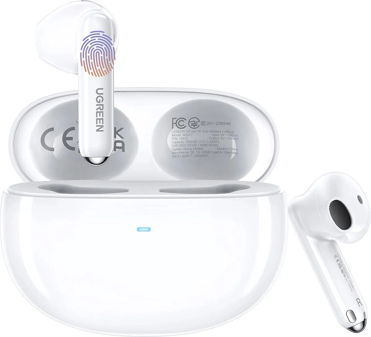 UGREEN HiTune H5 WS201 TWS Hoofdtelefoon - Wit