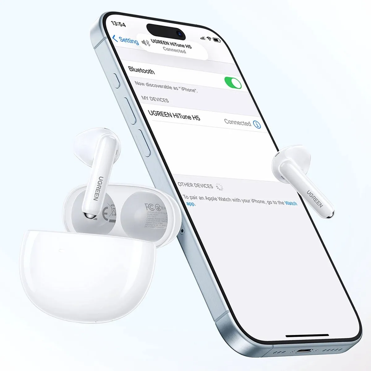 UGREEN HiTune H5 WS201 TWS Hoofdtelefoon - Wit